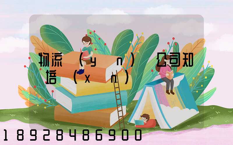 物流運(yùn)輸公司知識培訓(xùn)
