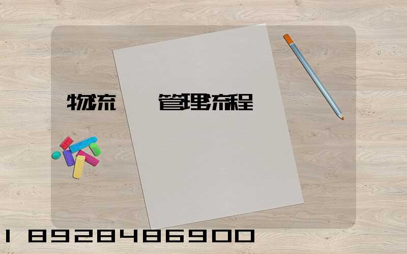 物流運輸管理流程