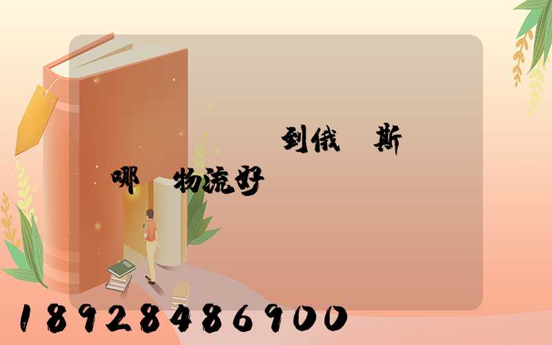 發(fā)貨到俄羅斯,選擇哪個物流好