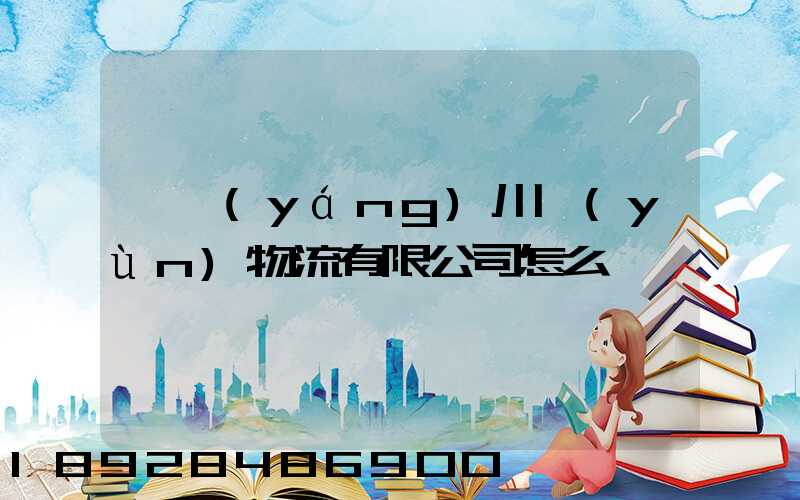 綿陽(yáng)川運(yùn)物流有限公司怎么樣