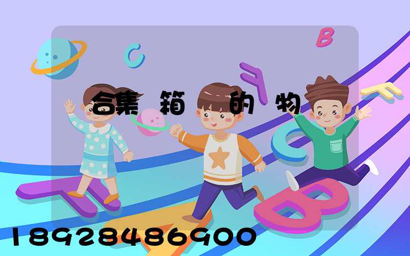 適合集裝箱運輸的貨物