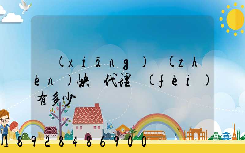 鄉(xiāng)鎮(zhèn)快遞代理費(fèi)有多少