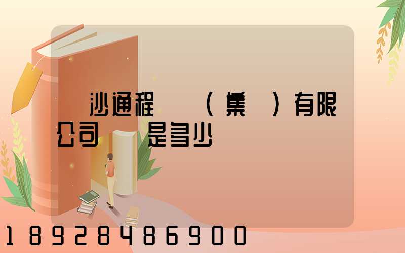 長沙通程實業(集團)有限公司電話是多少