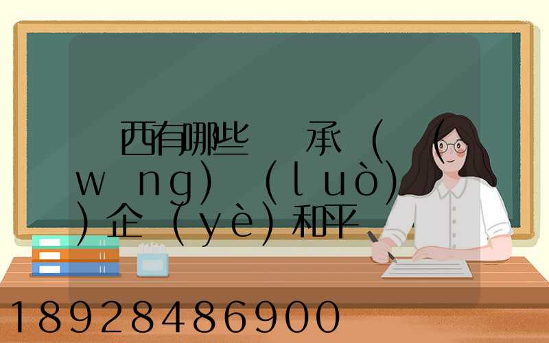 陜西有哪些無車承運(網(wǎng)絡(luò)貨運)企業(yè)和平臺