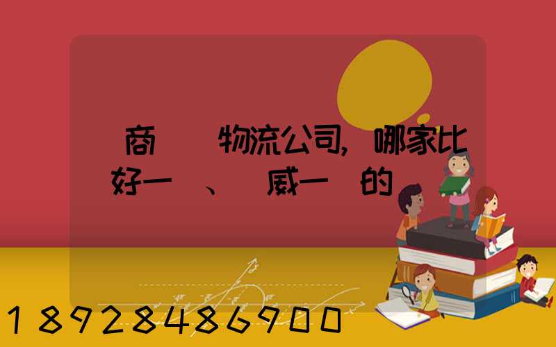 電商倉儲物流公司,哪家比較好一點、權威一點的